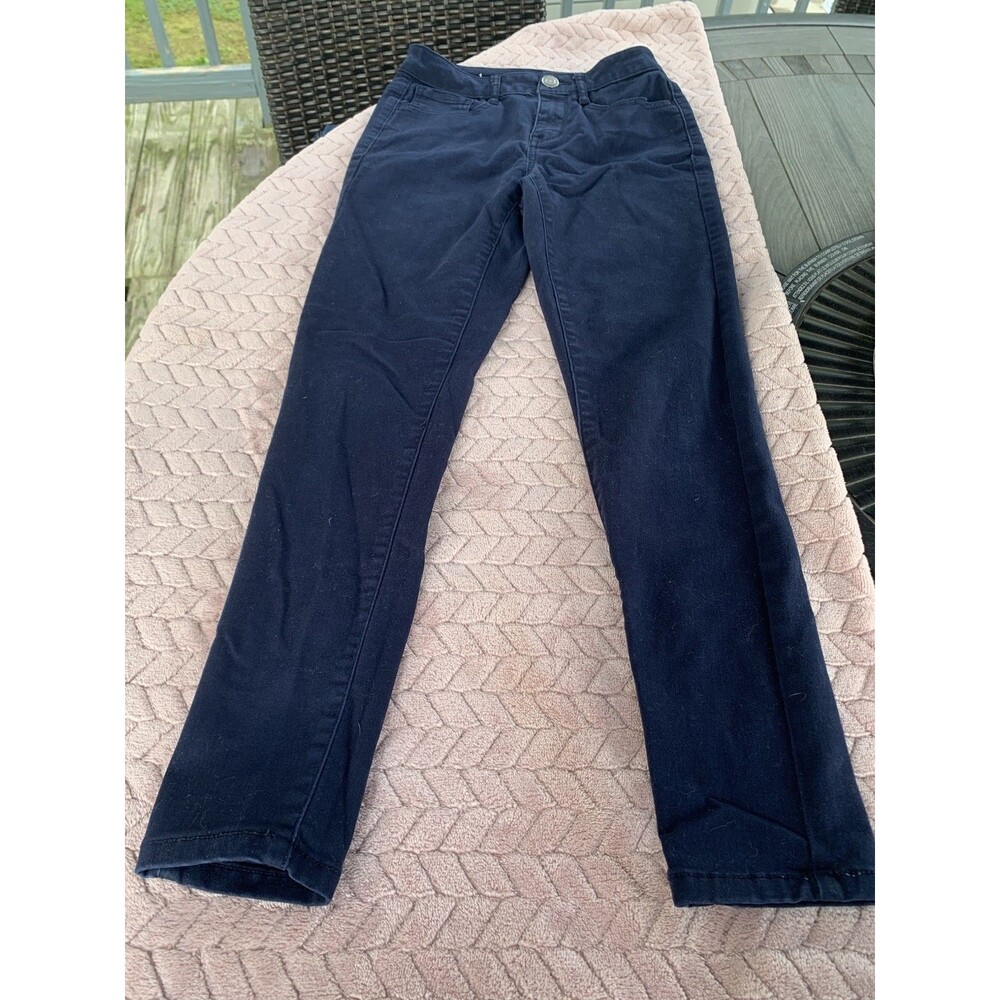 SO Jegging Jeans Juniors Teens Sz 1 High Rise Navy Blue Slim Stretch 5-Pocket